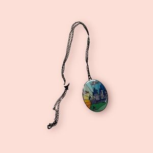 Castle pendant necklace